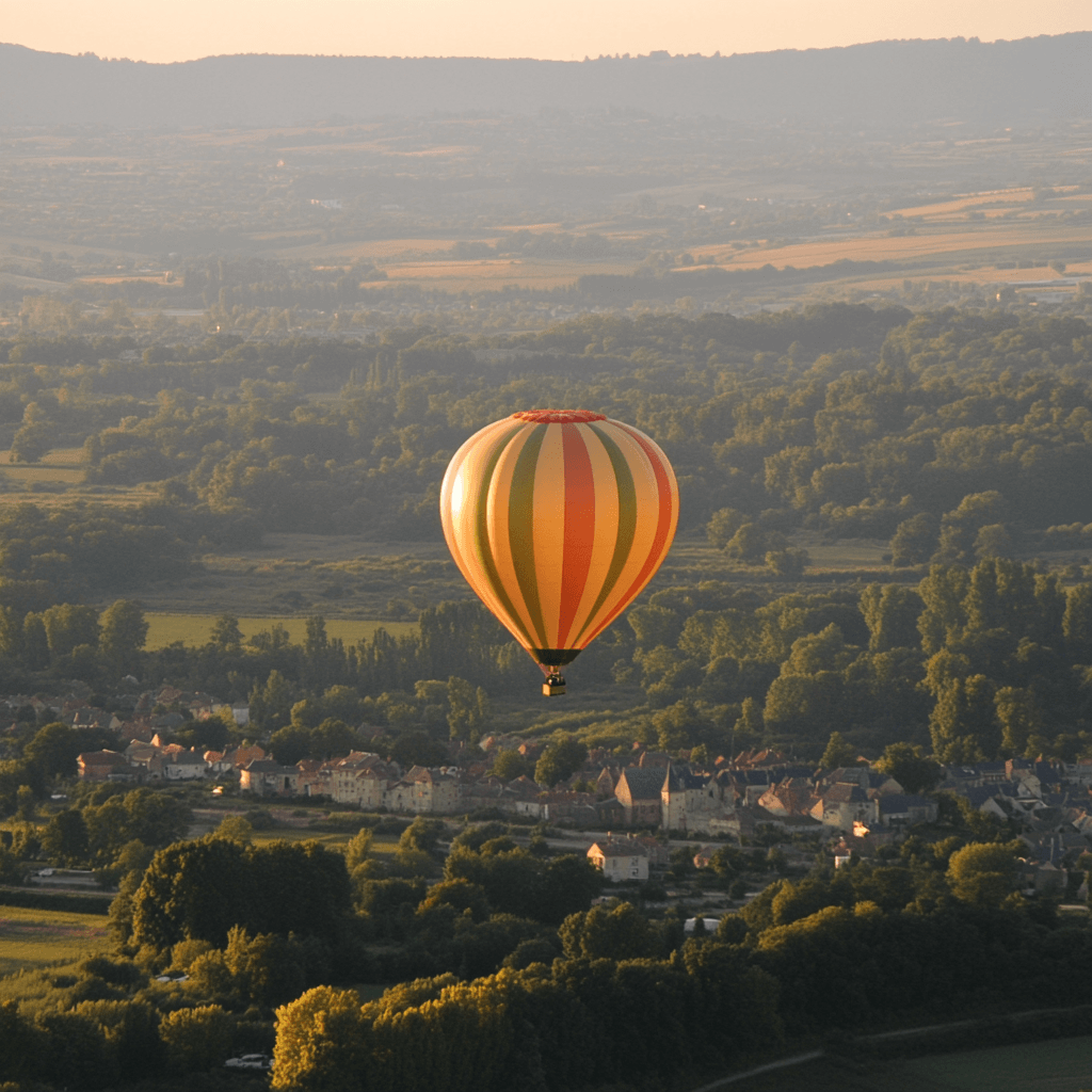 transport dans la vallée de la Meuse - Bonsoy - mongolfière