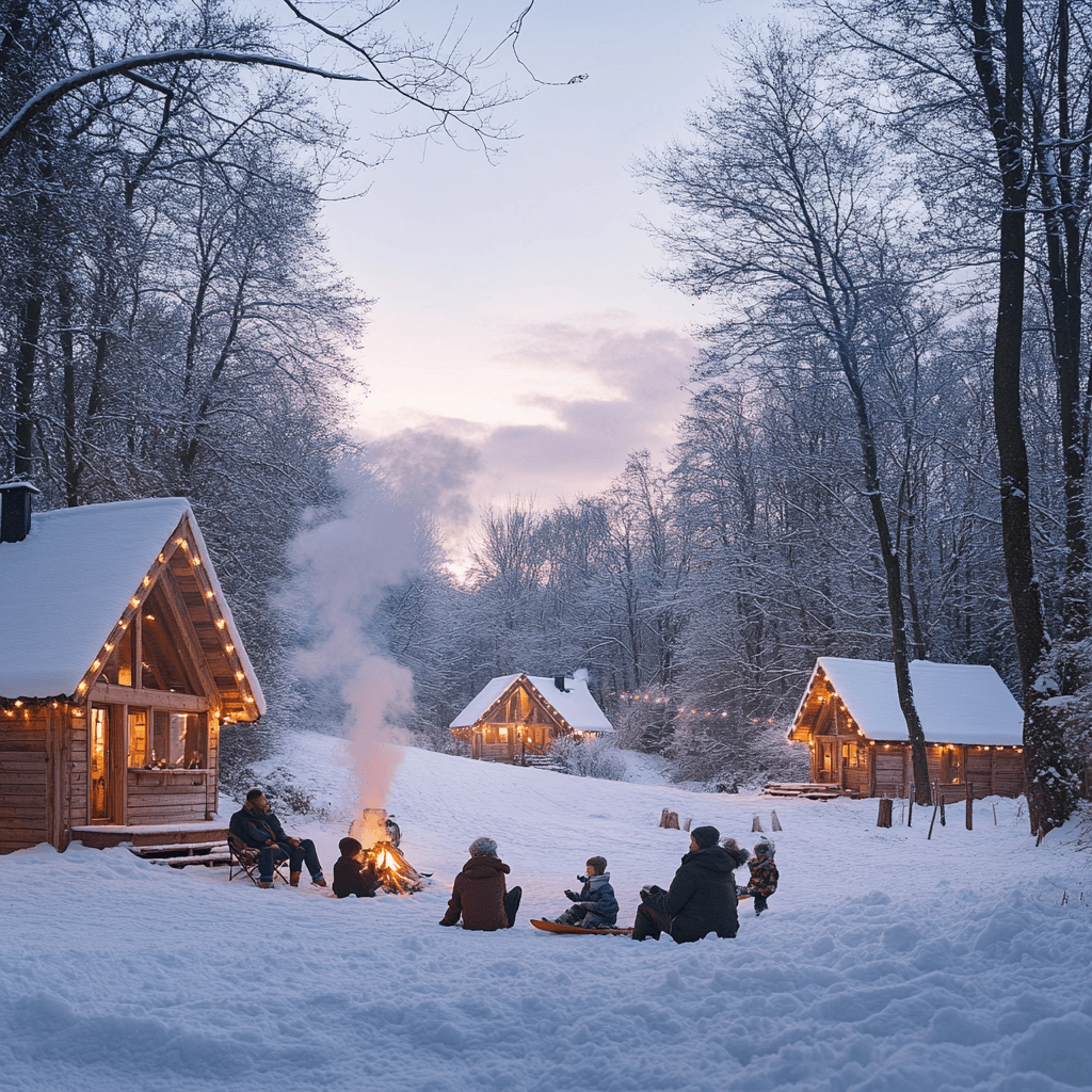 hiver en famille