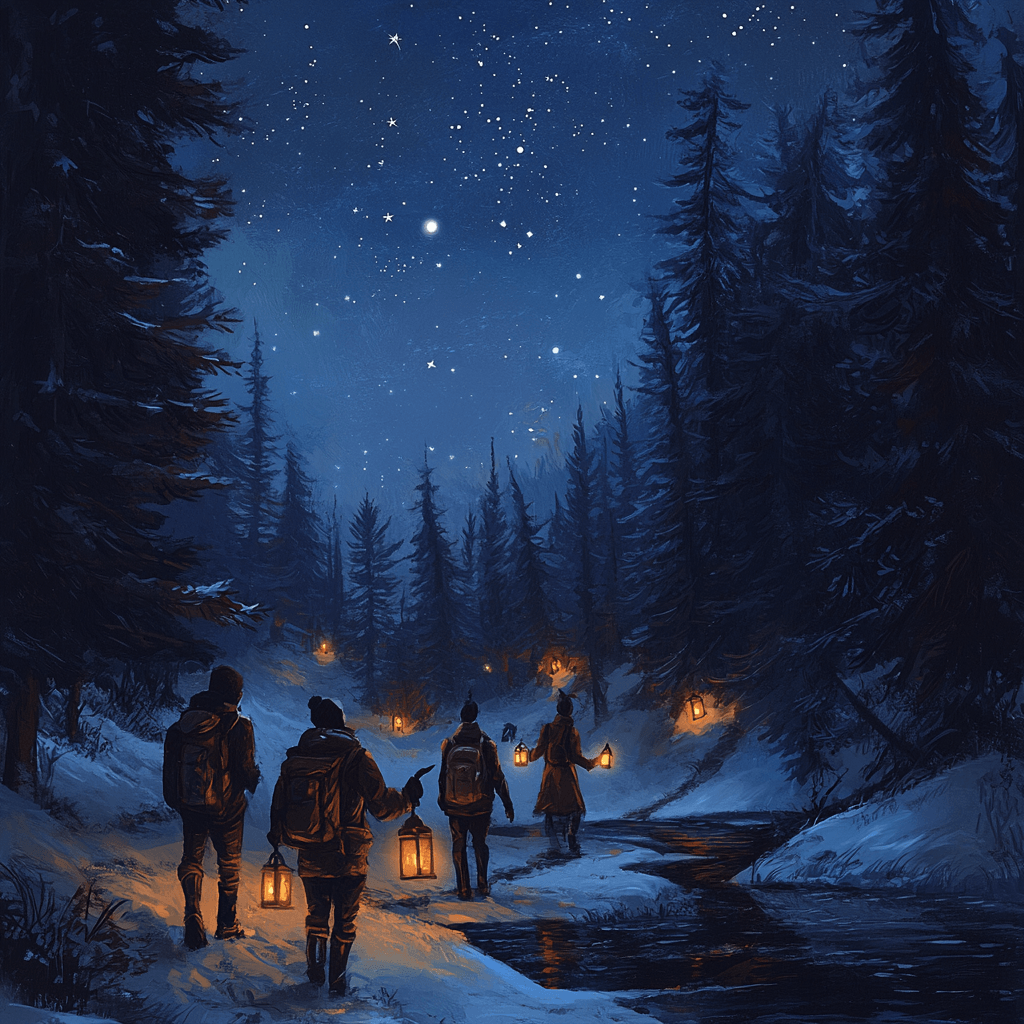 randonnée au clair de lune aux Bonsoys