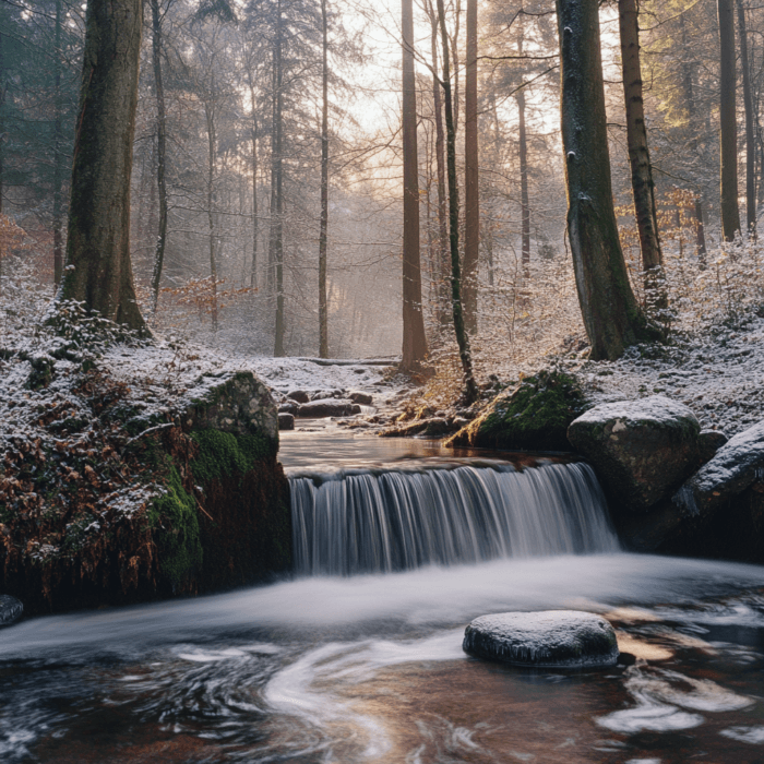 Les rivières et cascades des Ardennes, proche du Bonsoy