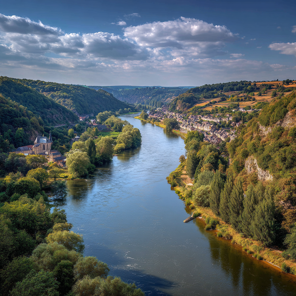 La Meuse proche du domaine du Bonsoy et de Dinant