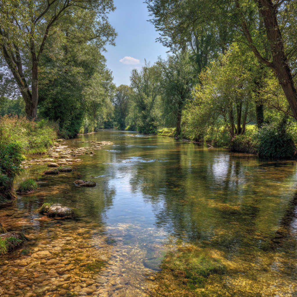 La vallée de la Molignée, proche des Bungalows du Bonsoy