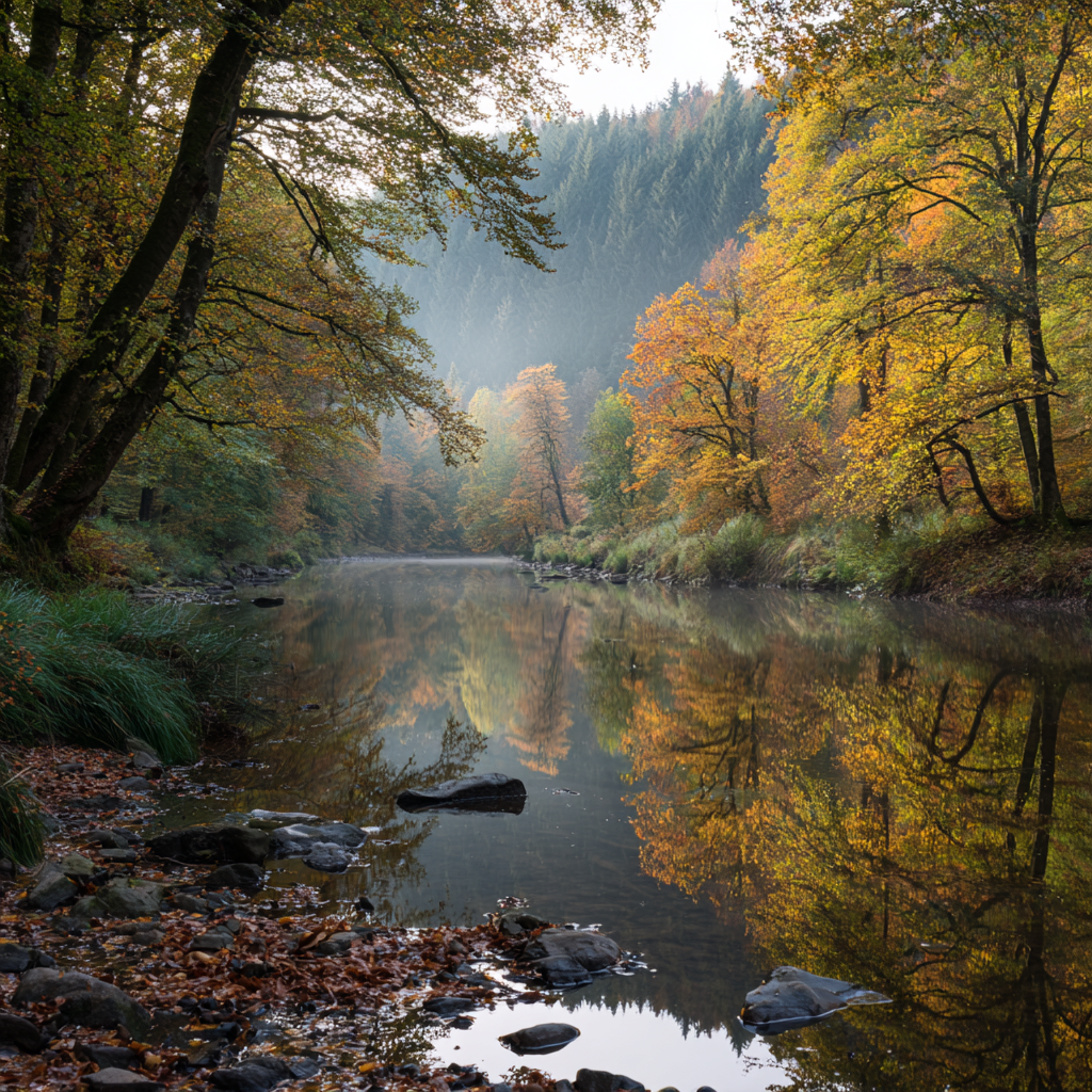 Automne dans le domaine du Bonsoy à Hastière Dinant