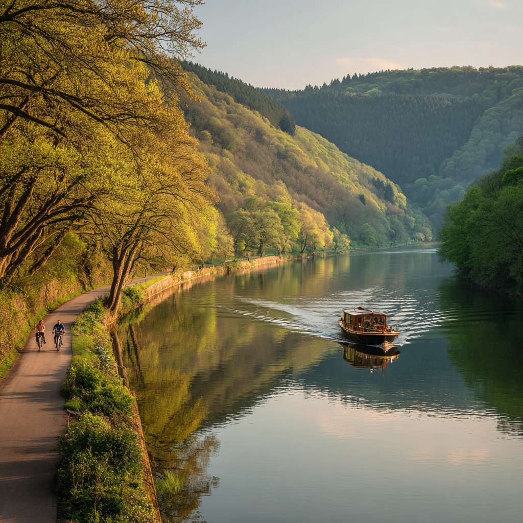 Promenade le long d ela Meuse à Hastière