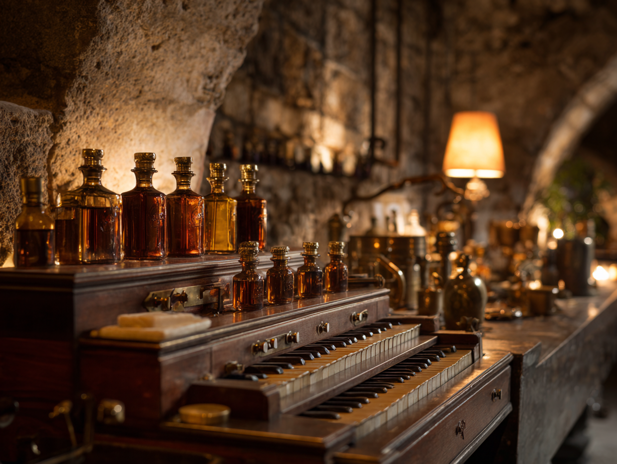 Atelier de parfumerie Guy Delforge dans les casemates de la Citadelle de Namur