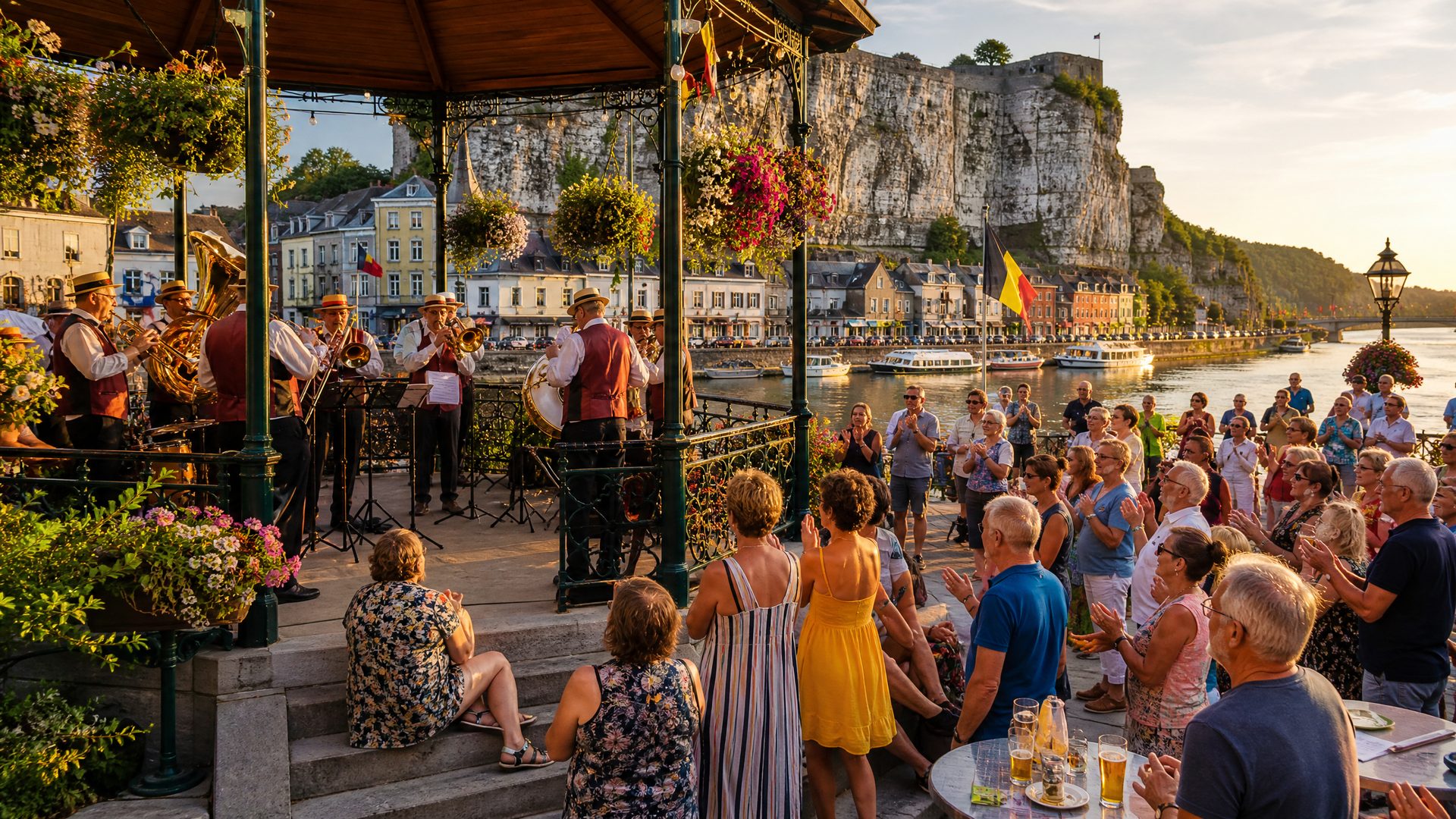 Concert en plein air lors des Dimanches de Monsieur Sax à Dinant