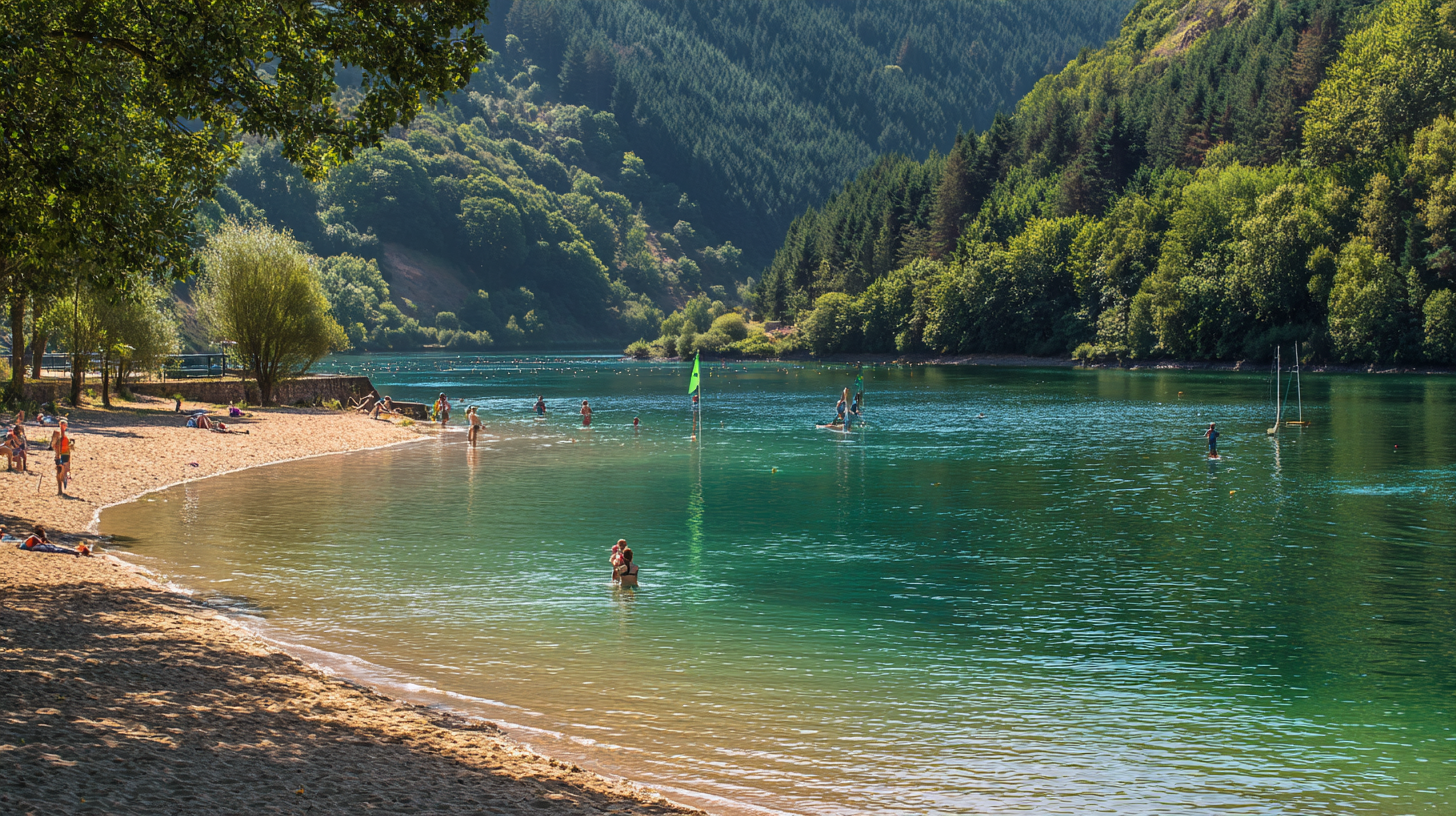 Plage surveillée Espace Fun aux Lacs de l'Eau d'Heure
