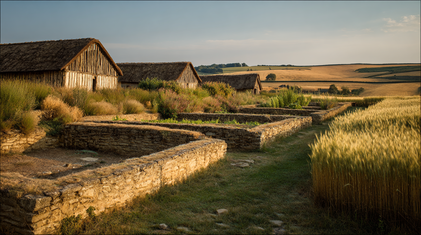 Reconstitutions gallo-romaines et jardins antiques de Malagne, archéoparc de Rochefort