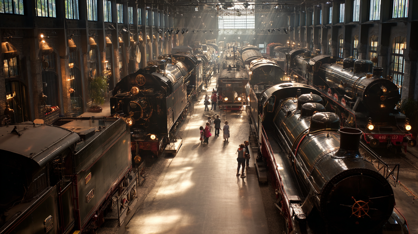 Locomotives historiques au Musée du Chemin de Fer de Treignes